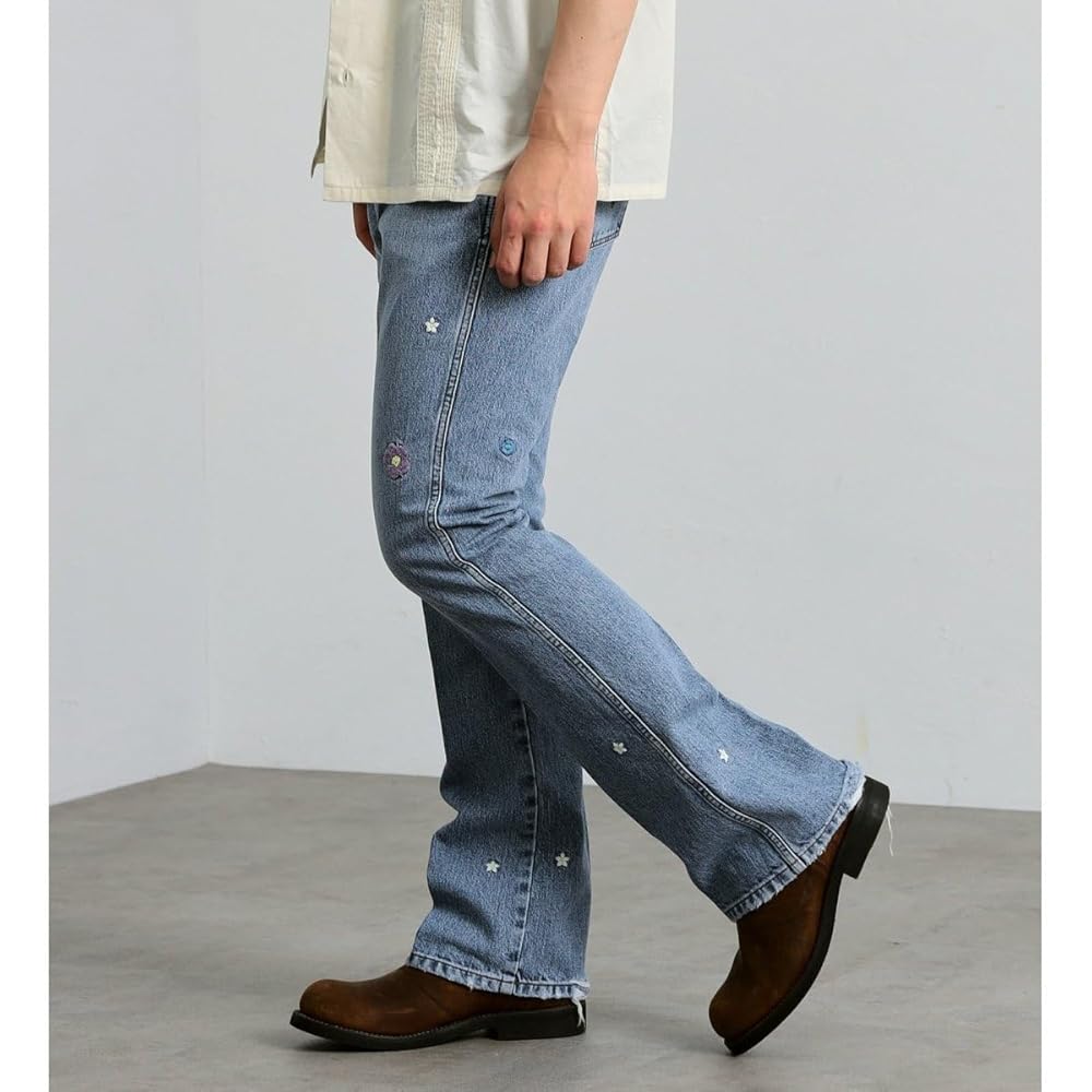パンツ jentlouis Bicolor Semi-Flare Denim パンツ jentlouis Bicolor Semi-Flare Denim BOTTOMS – Jent Louis